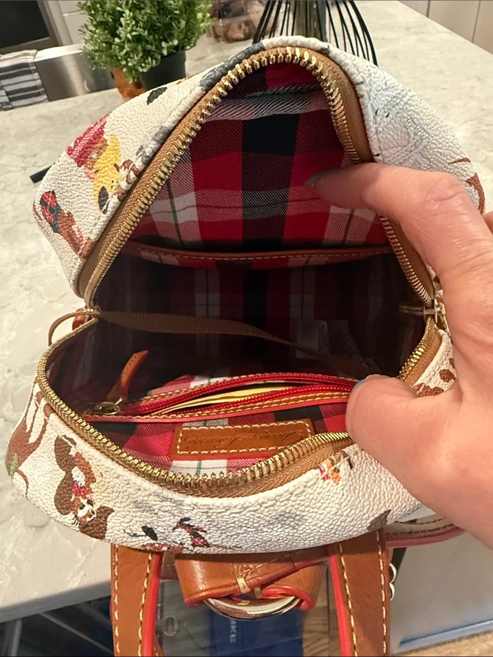 Disney Dooney & Bourke Santa tails backpack